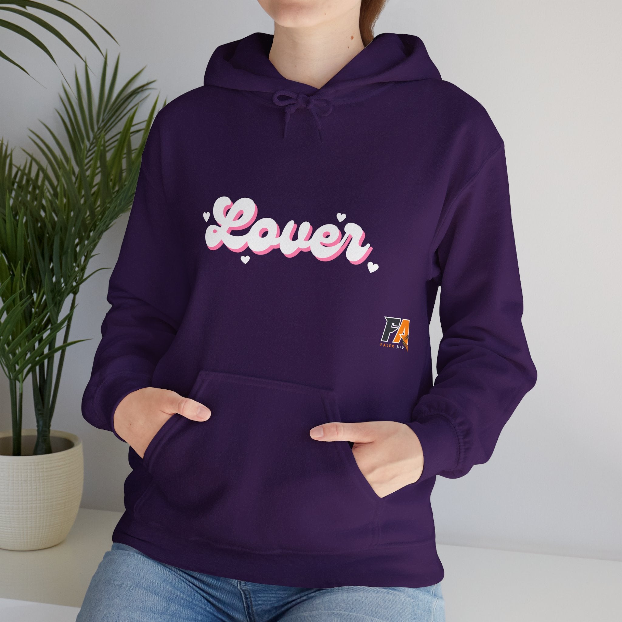 Pink and White Lover Valentine's Day Hoodie