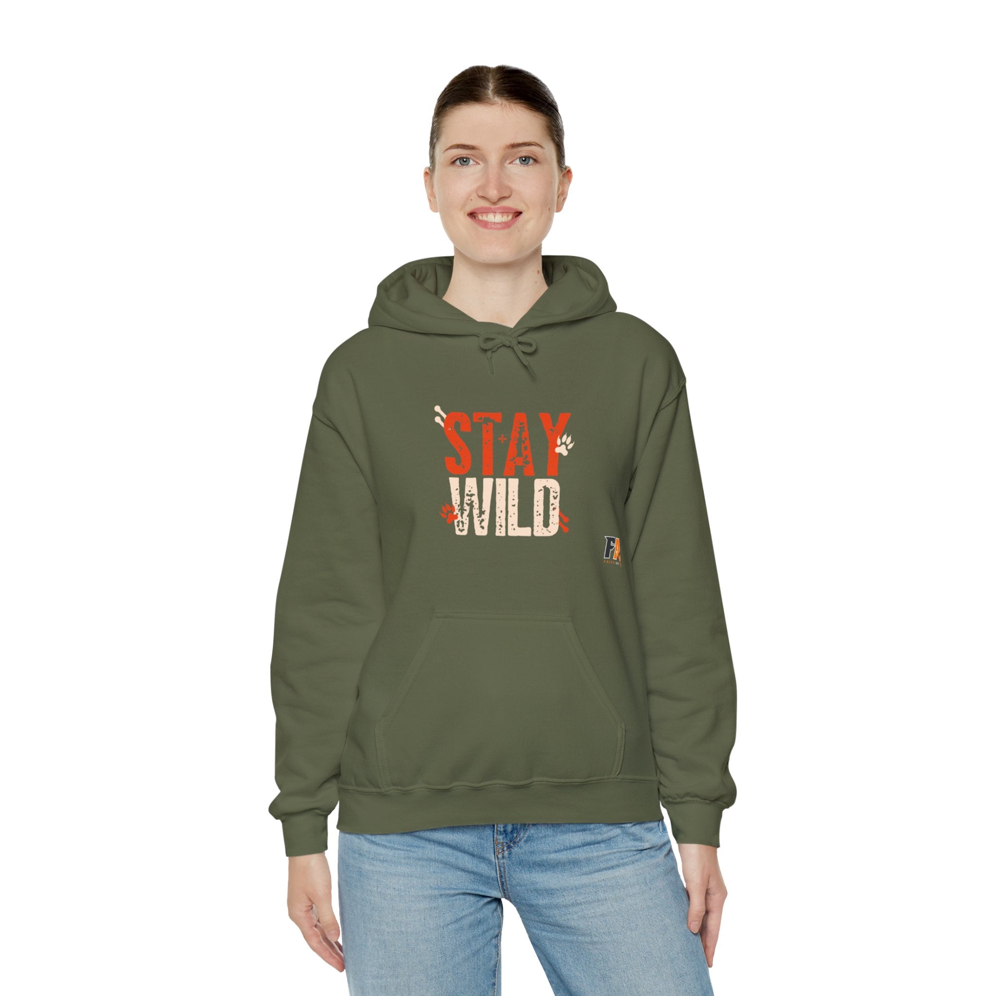 Orange & Cream Bold Stay Wild Hoodie