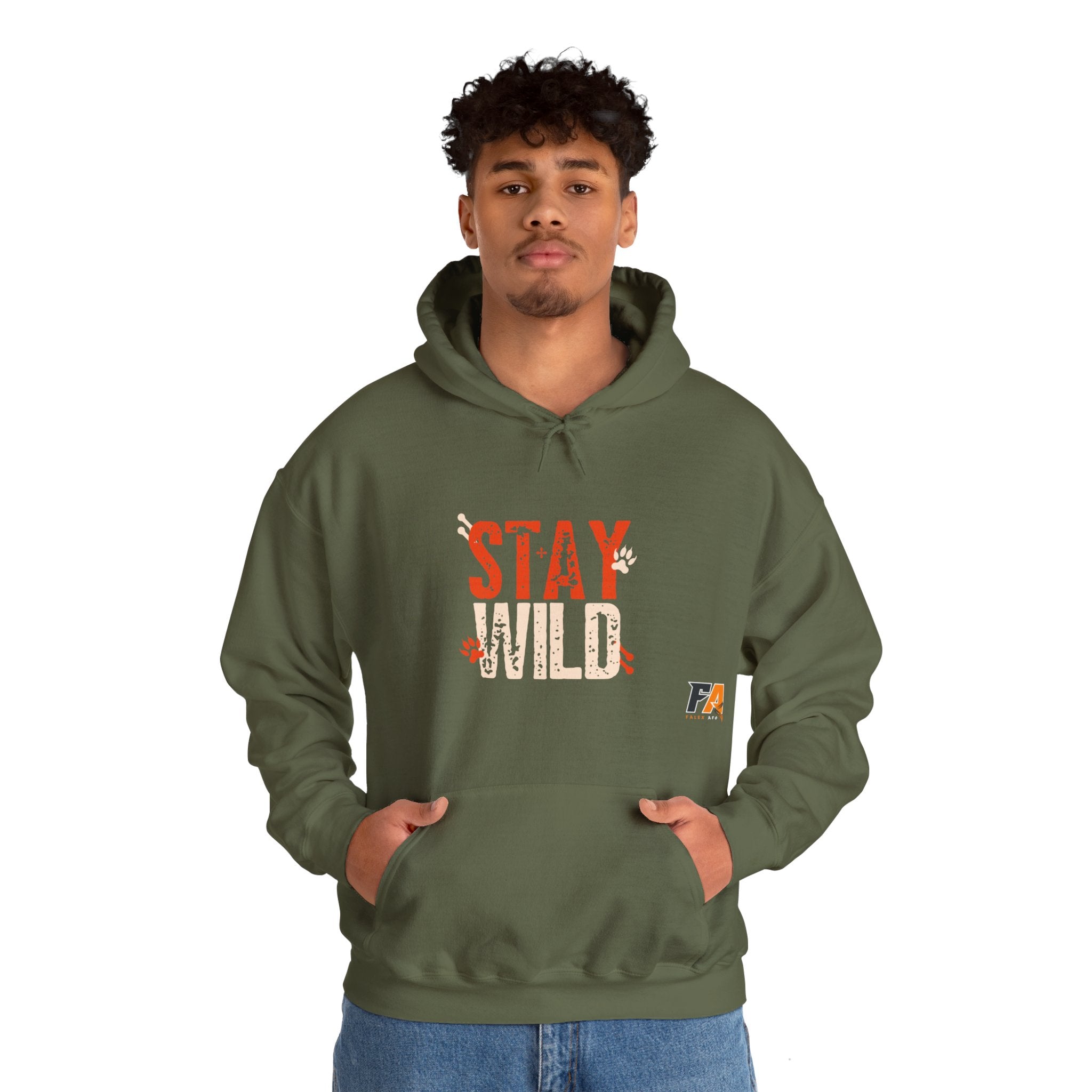 Orange & Cream Bold Stay Wild Hoodie