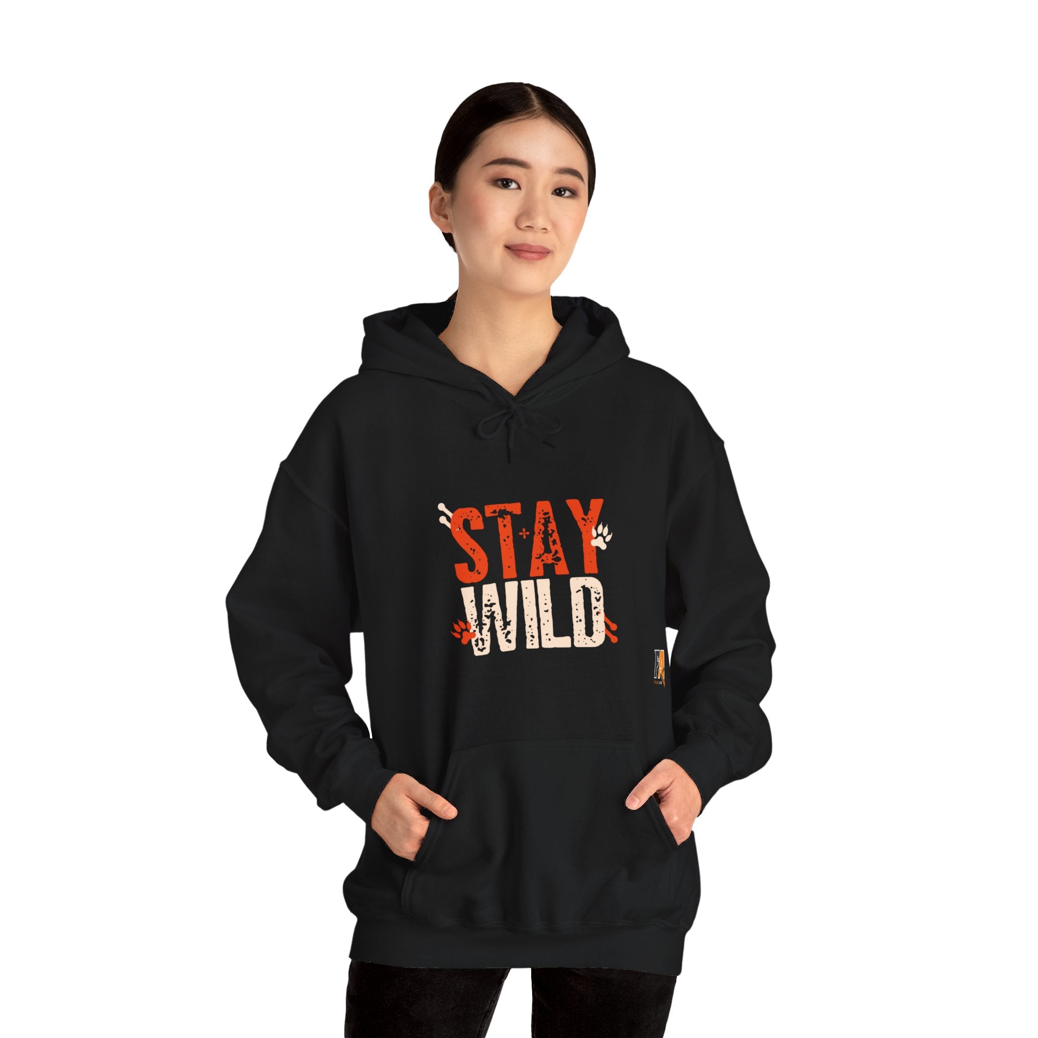 Orange & Cream Bold Stay Wild Hoodie