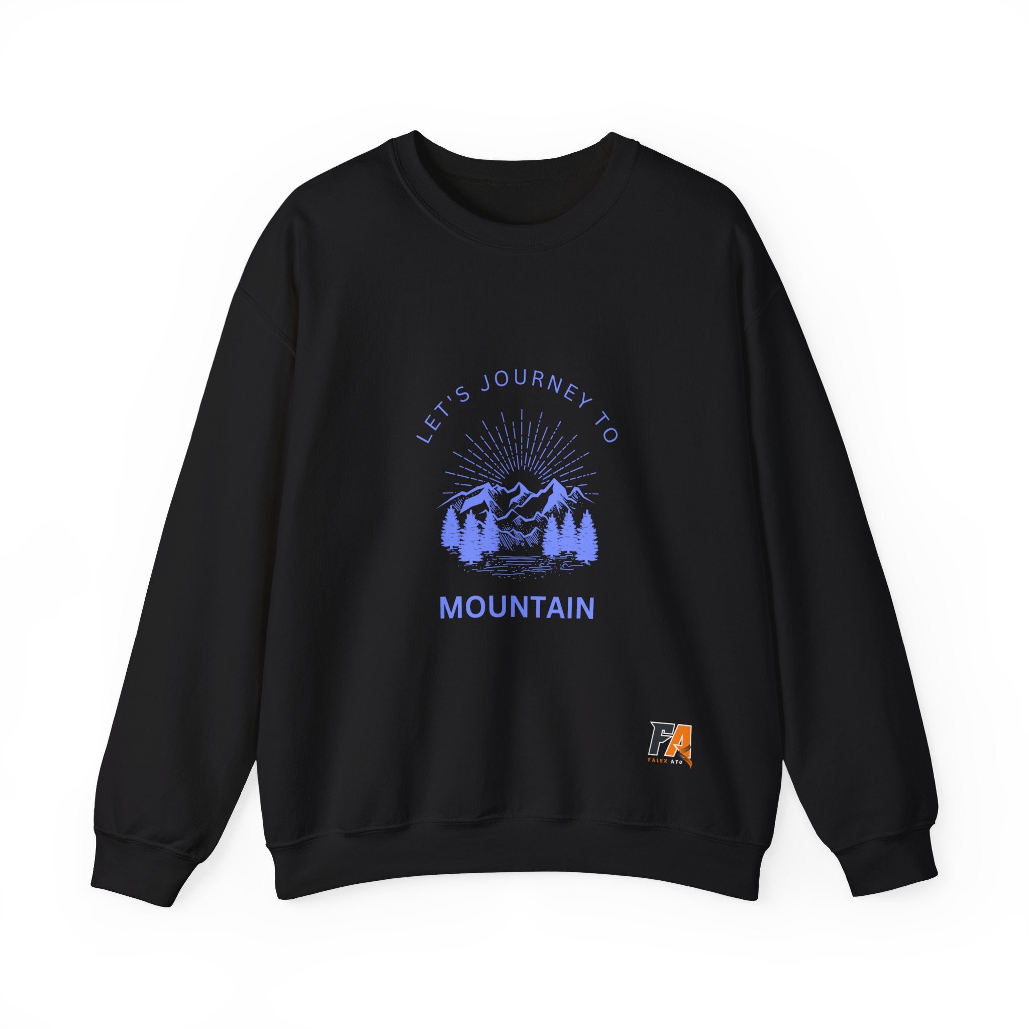 Green Illustrated Mountain Sweatshirt