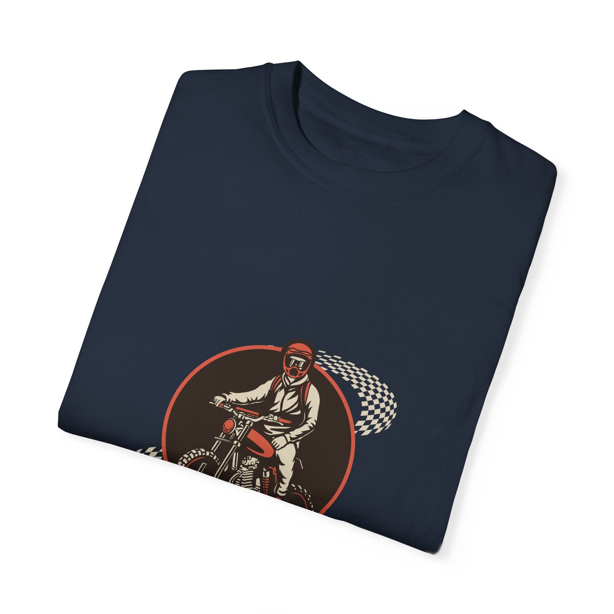 Brown Illustrated Motorcycle T-shirt