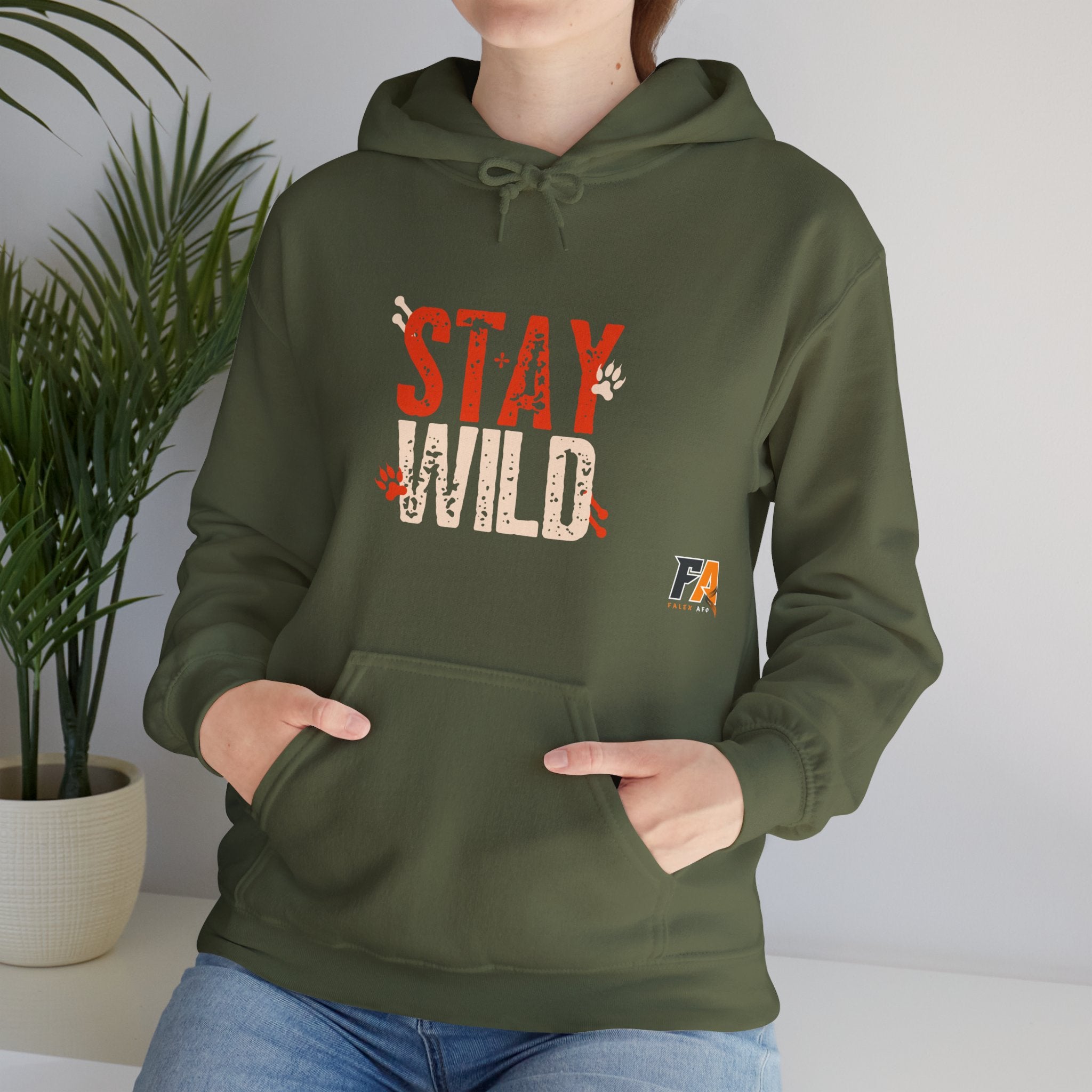 Orange & Cream Bold Stay Wild Hoodie