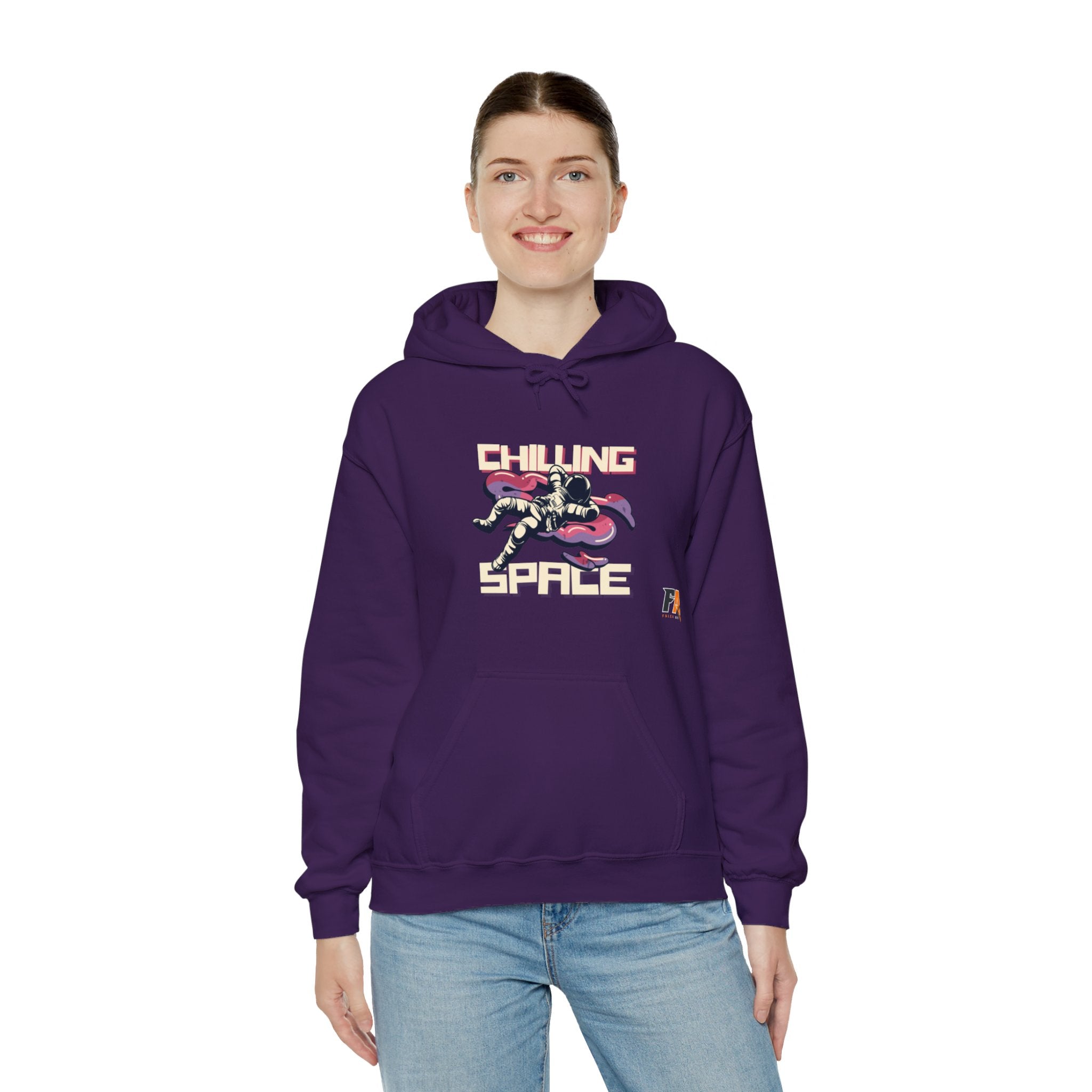 Purpel Pink Galaxy Dark and Trendy Retro Hoodie