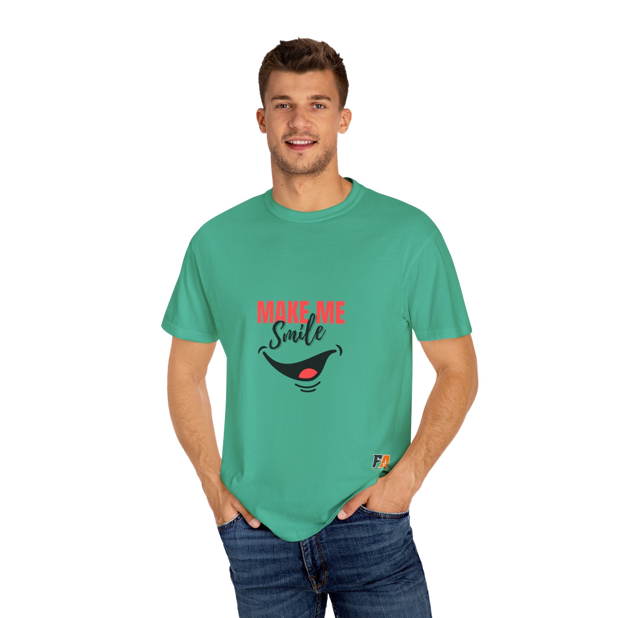 Red And Black Simple Make Me Smile T Shirt