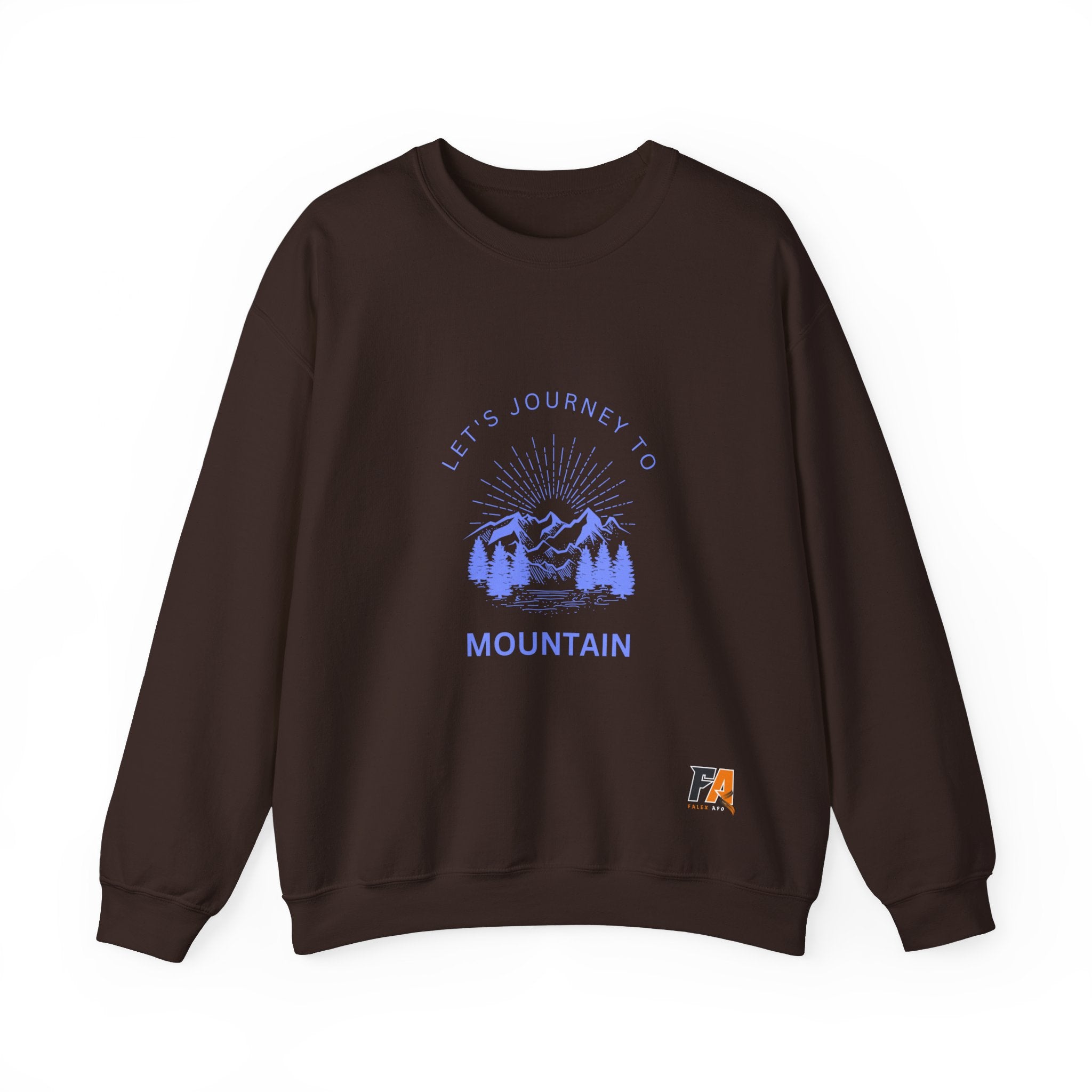 Green Illustrated Mountain Sweatshirt