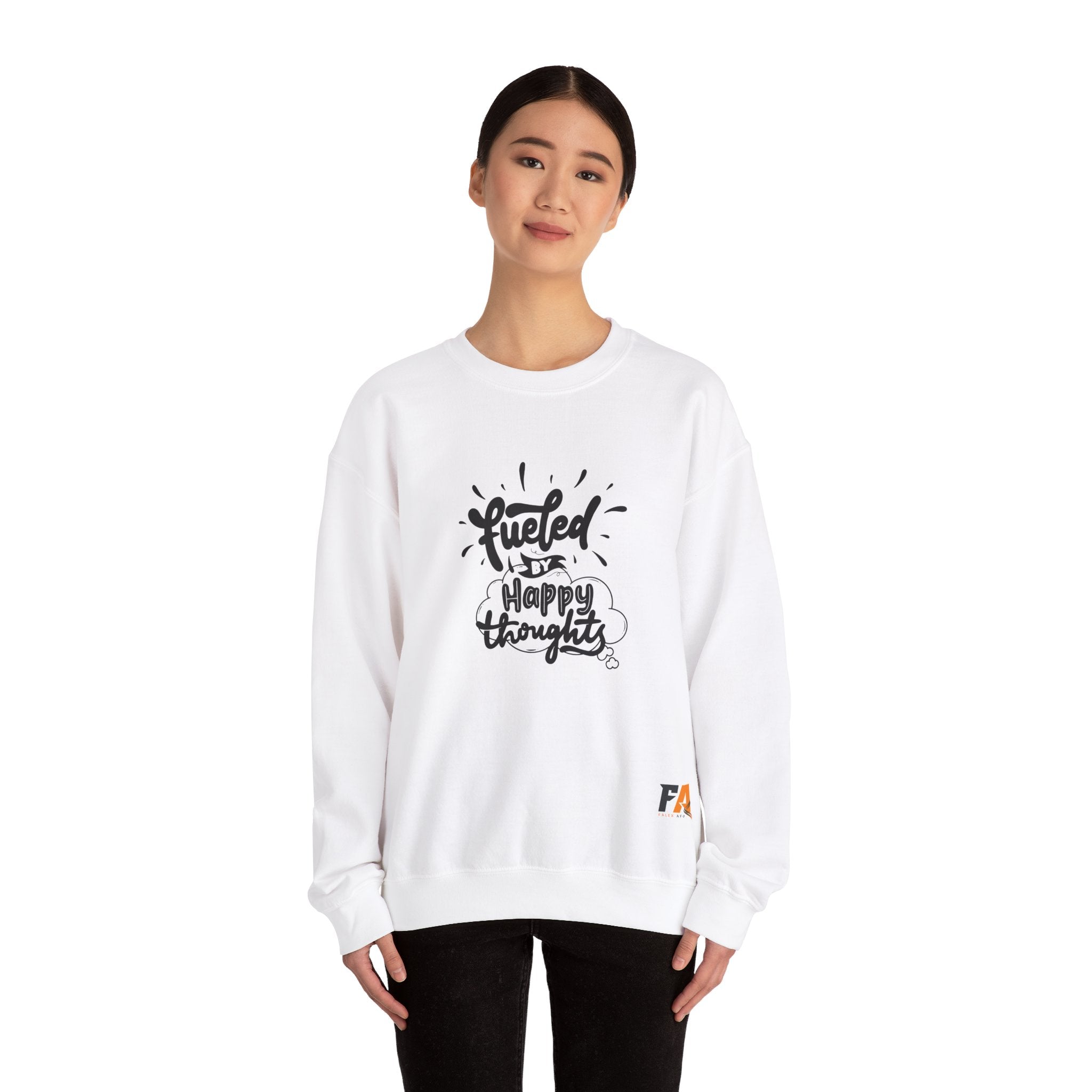 Yellow and White Background Minimalist Typography  Sweatshirt