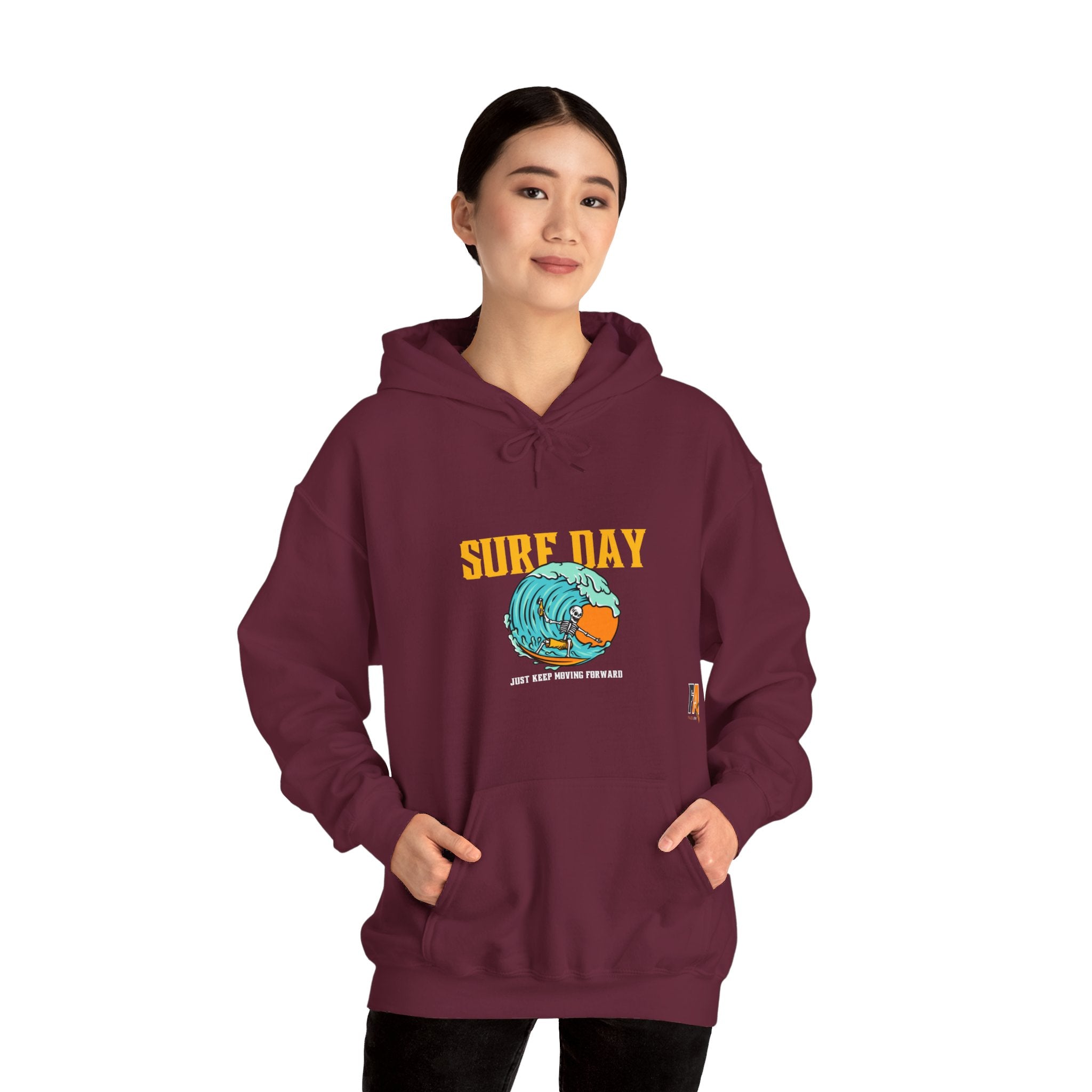 Surf Day Illustration Surf Day Hoodie