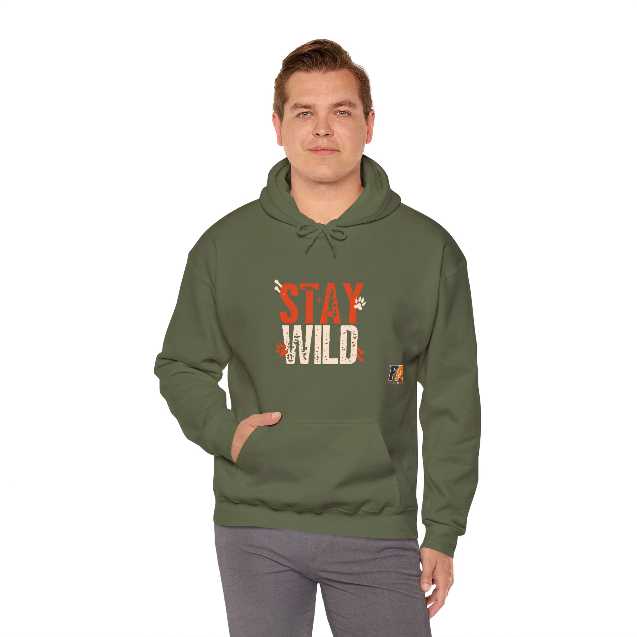 Orange & Cream Bold Stay Wild Hoodie