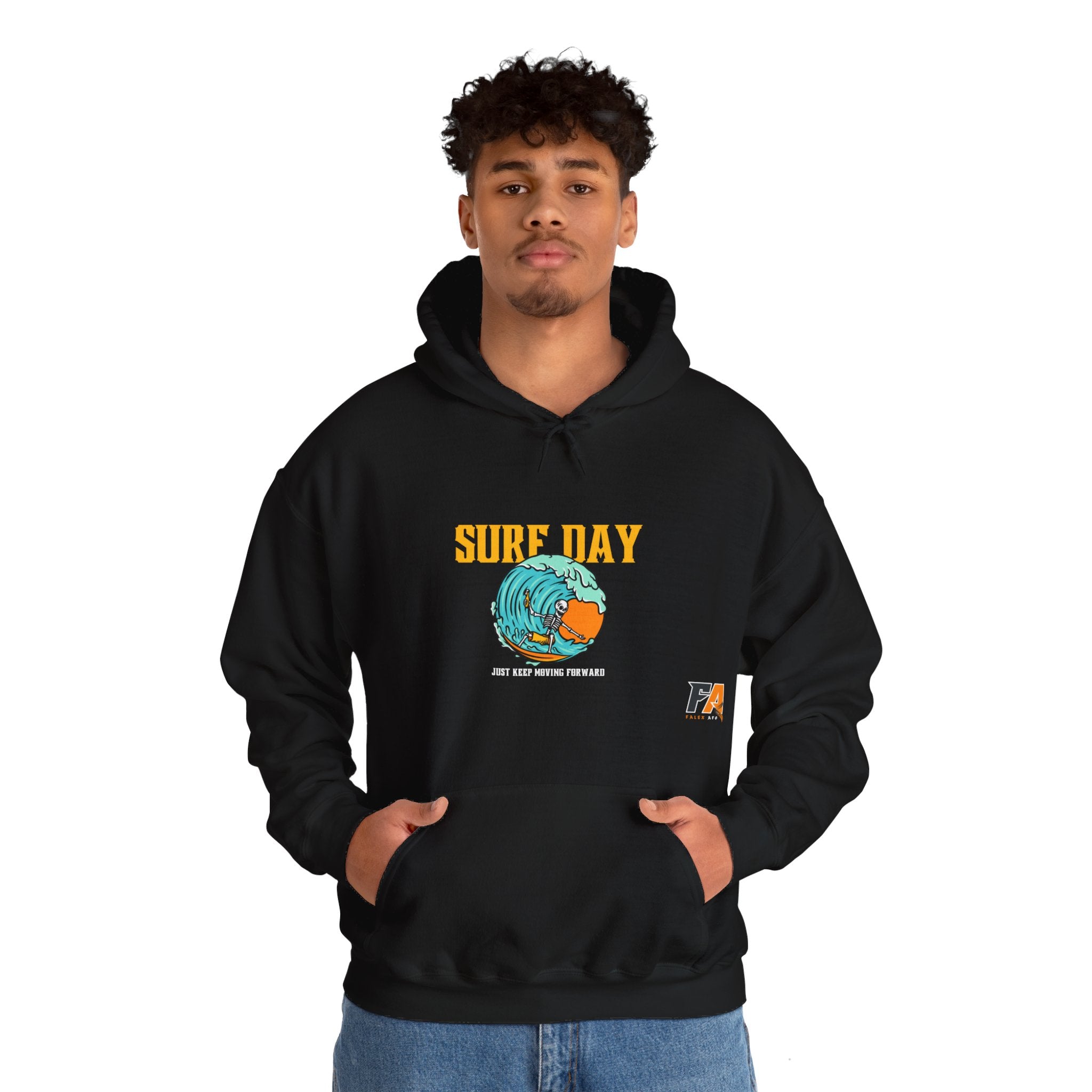 Surf Day Illustration Surf Day Hoodie