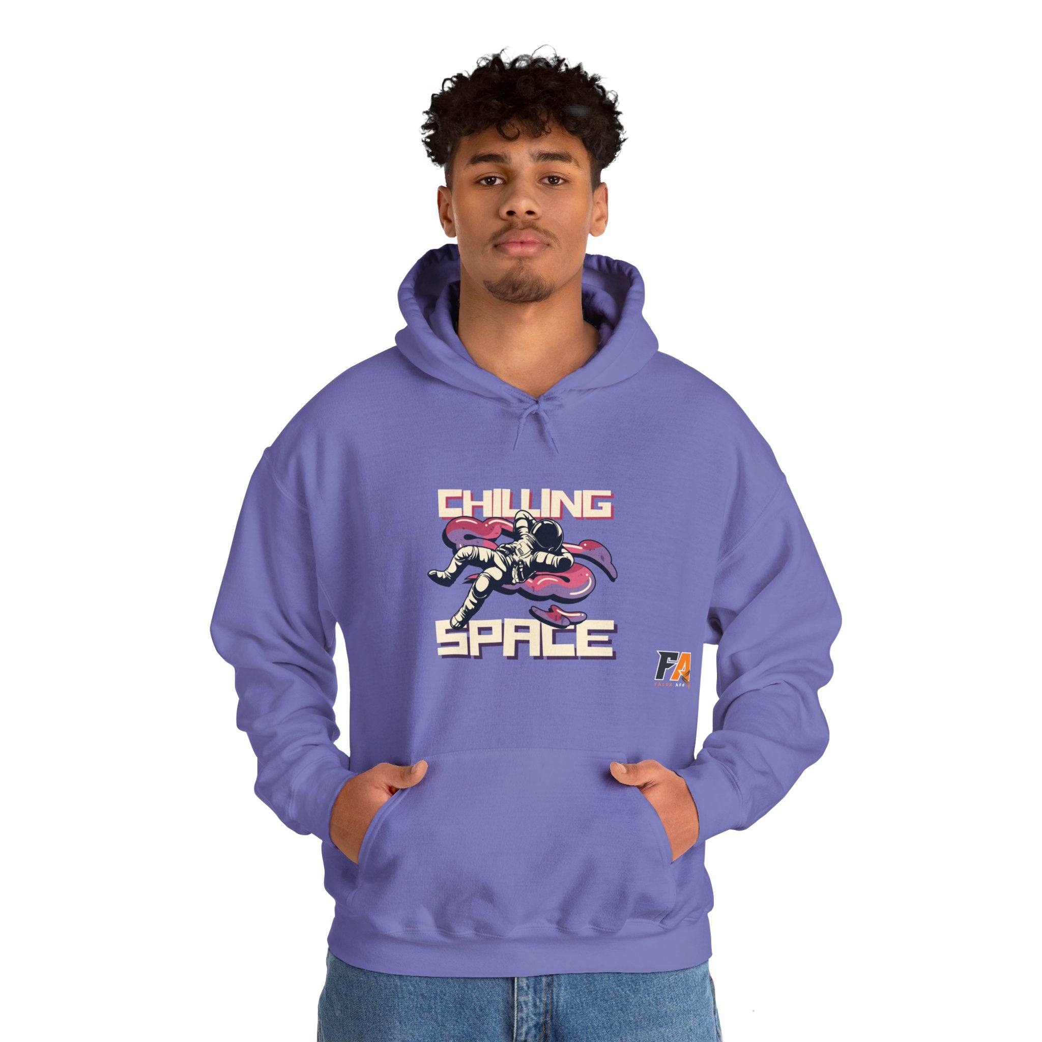 Purpel Pink Galaxy Dark and Trendy Retro Hoodie