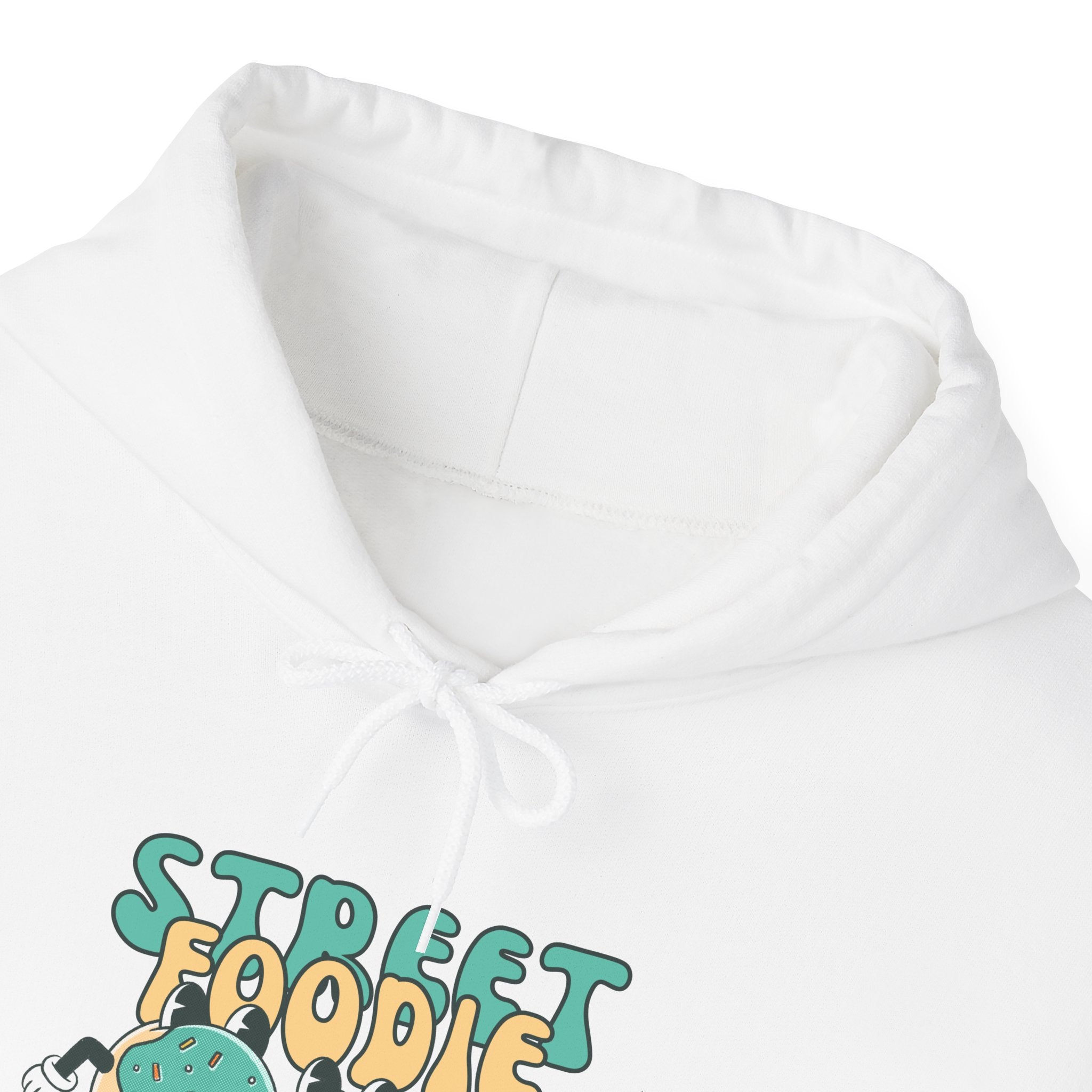 Green and Beige Cartoony Street Foodie Hoodie