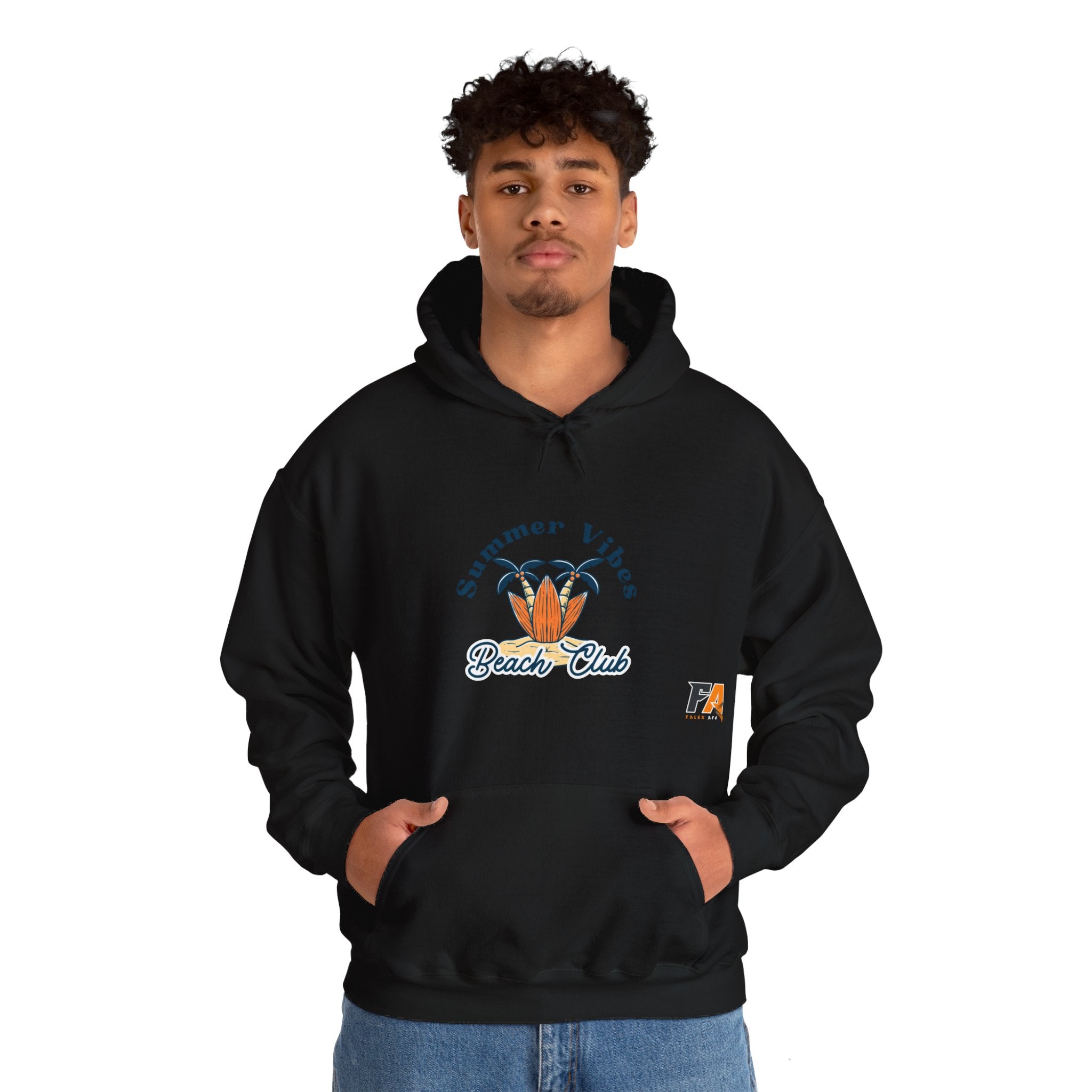 Blue Beach Bold and Edgy Sports Hoodie