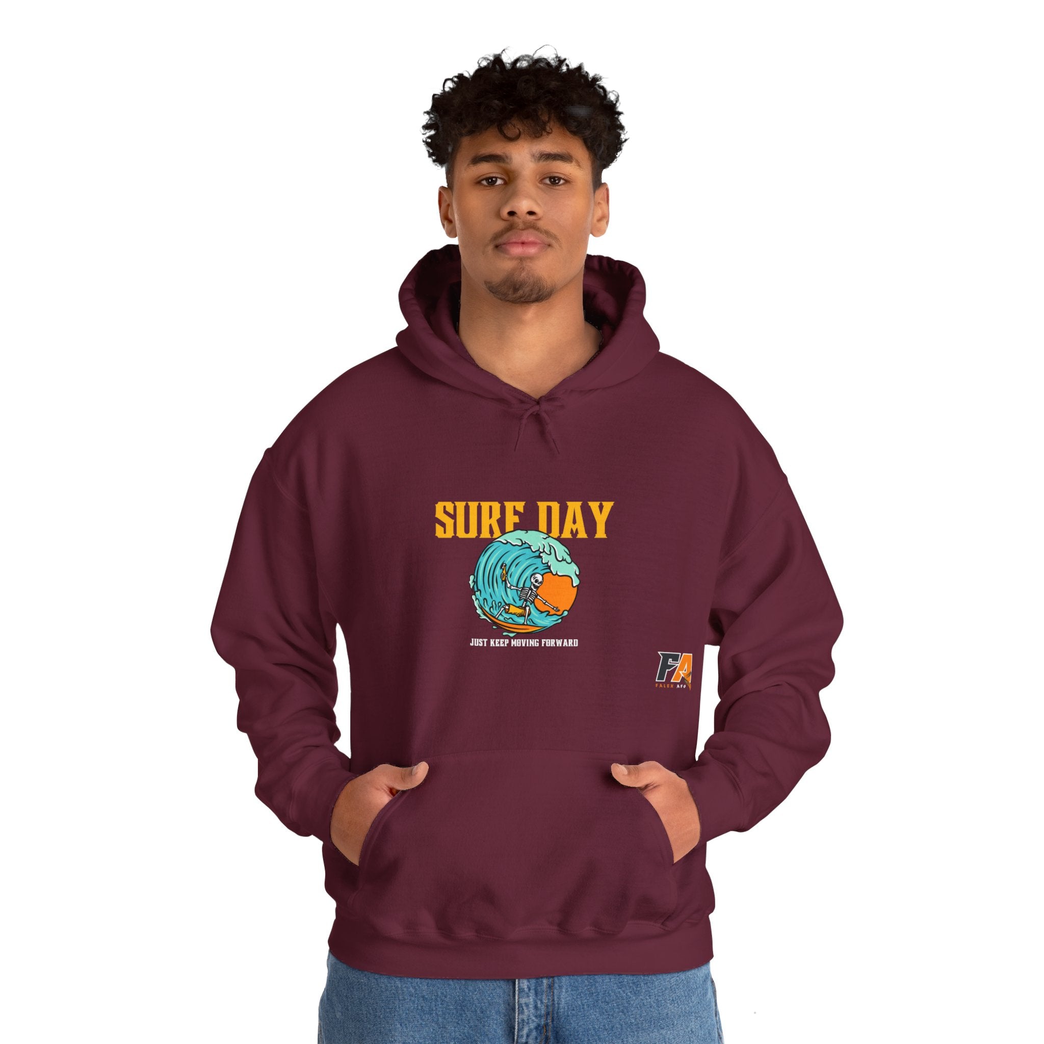 Surf Day Illustration Surf Day Hoodie