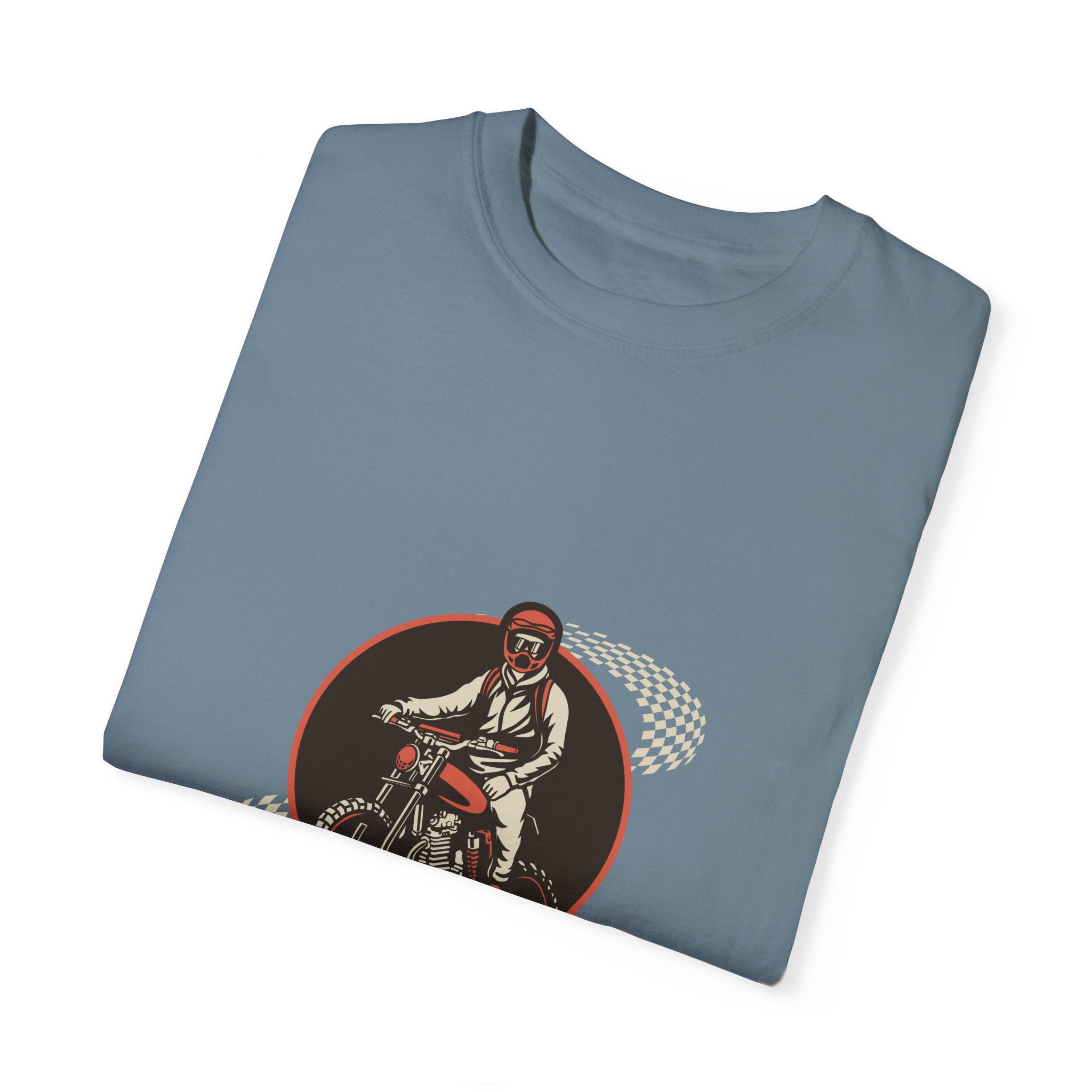 Brown Illustrated Motorcycle T-shirt