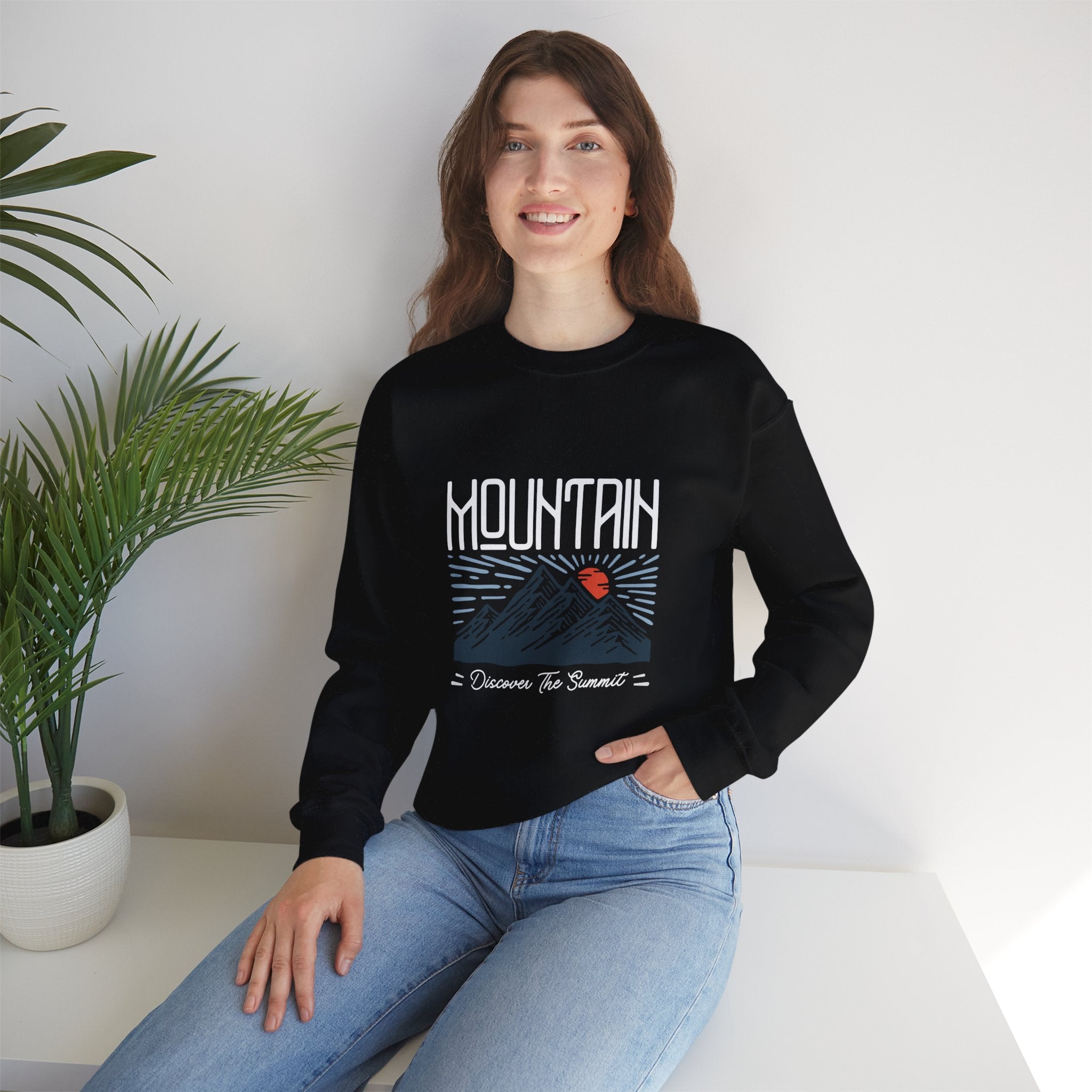 Mountains Geometric Travel Sweatshirt