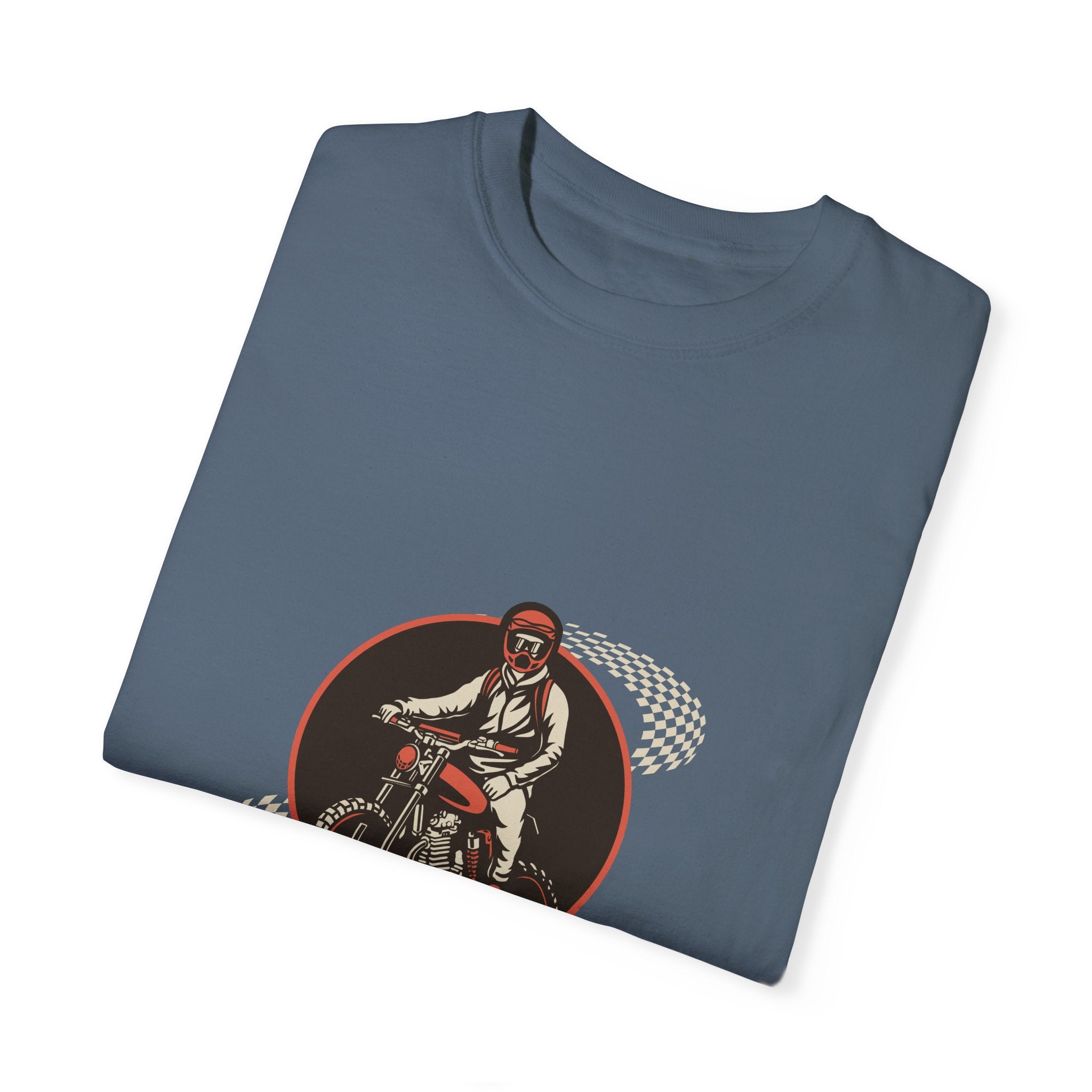 Brown Illustrated Motorcycle T-shirt