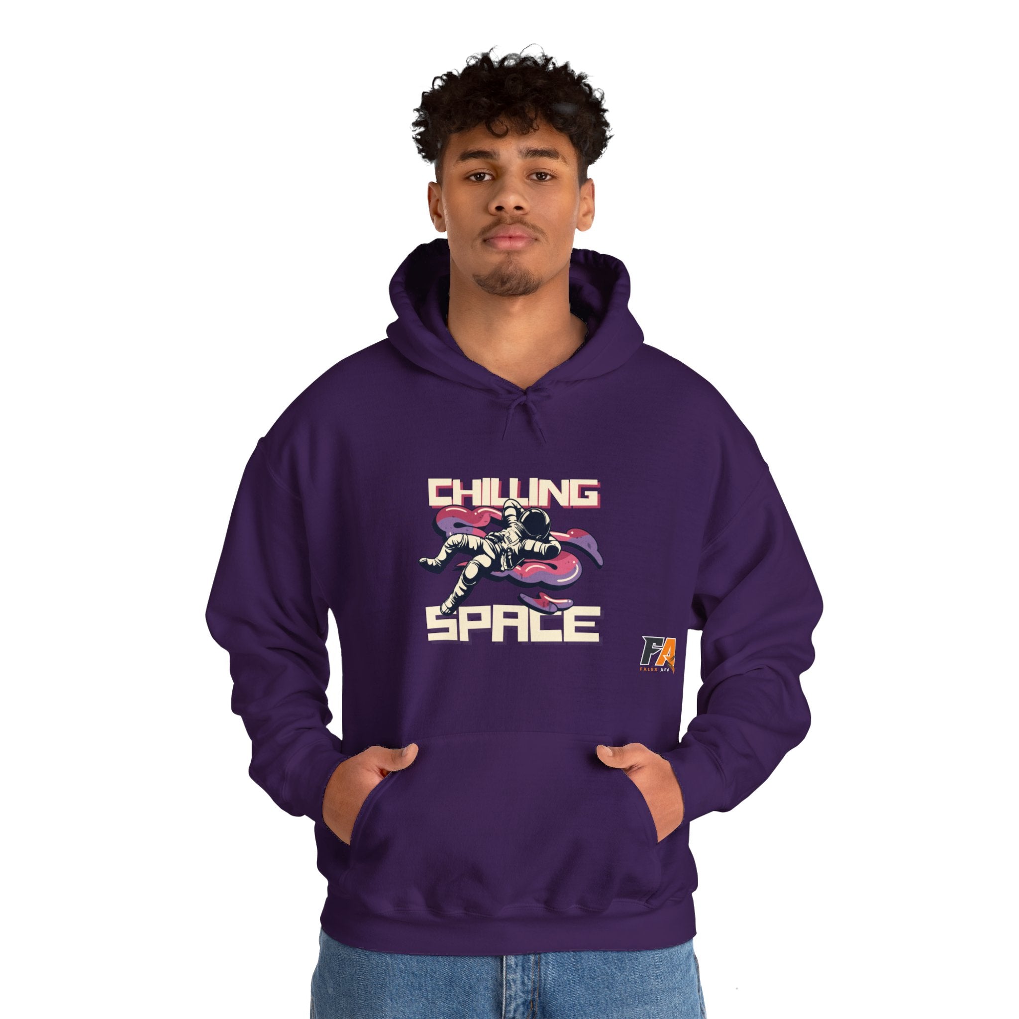 Purpel Pink Galaxy Dark and Trendy Retro Hoodie