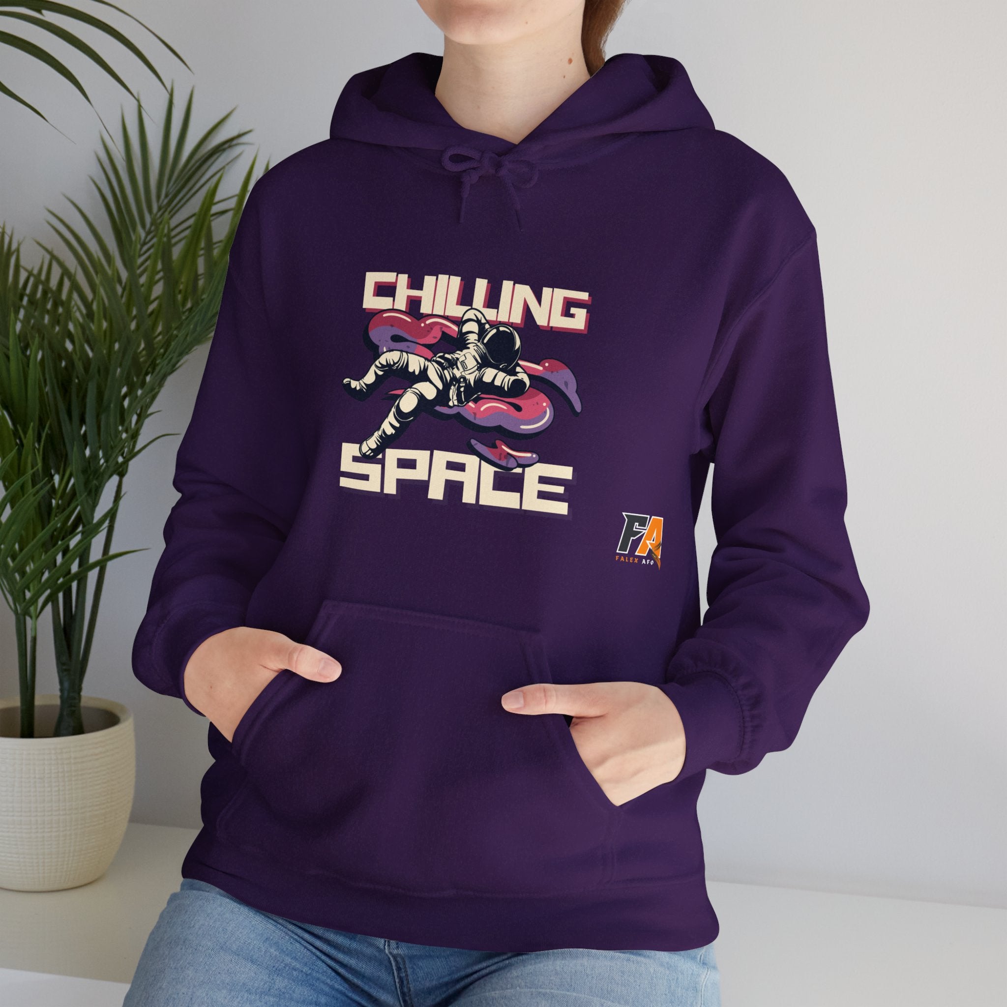 Purpel Pink Galaxy Dark and Trendy Retro Hoodie