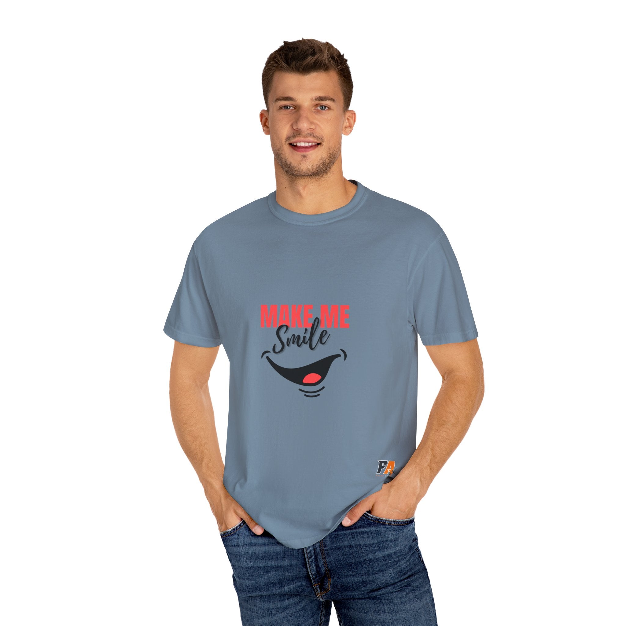 Red And Black Simple Make Me Smile T Shirt