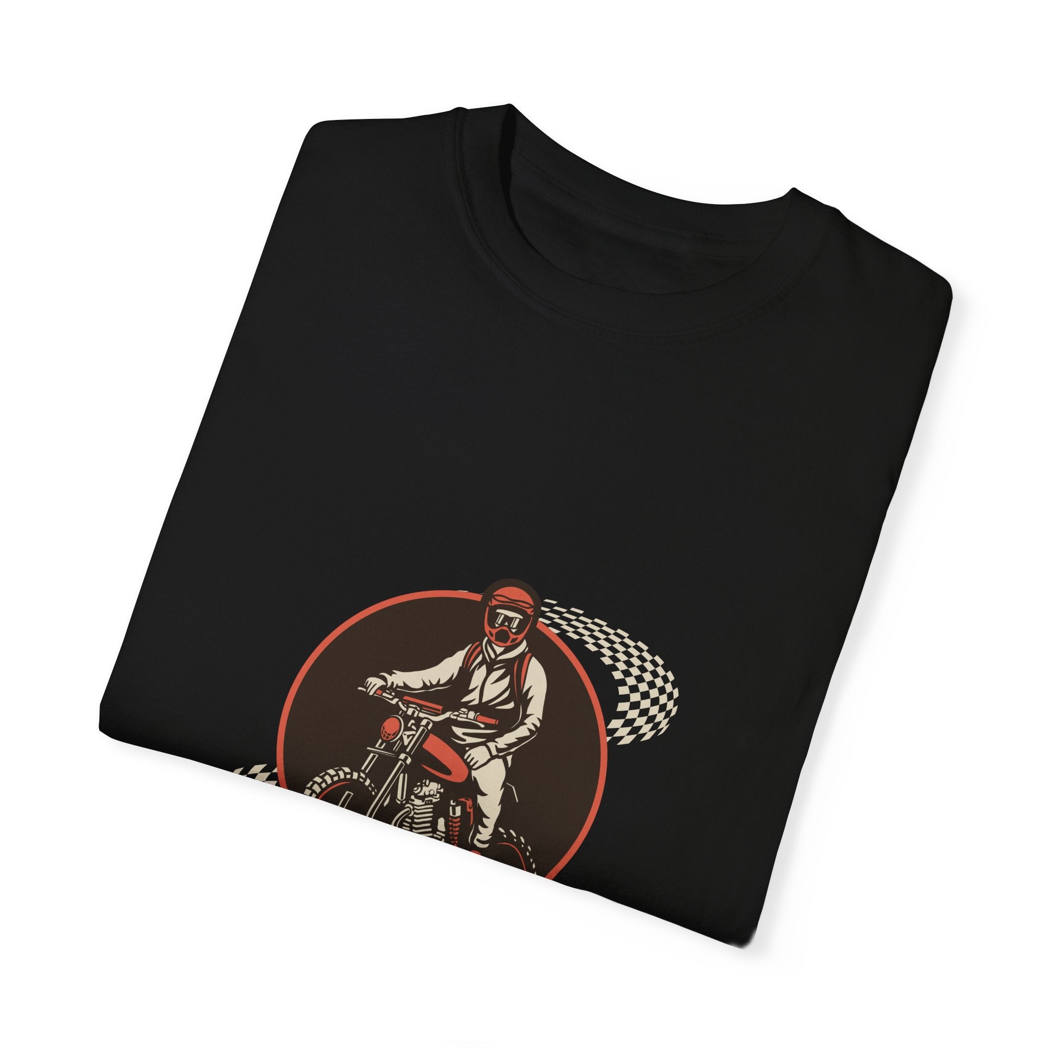 Brown Illustrated Motorcycle T-shirt