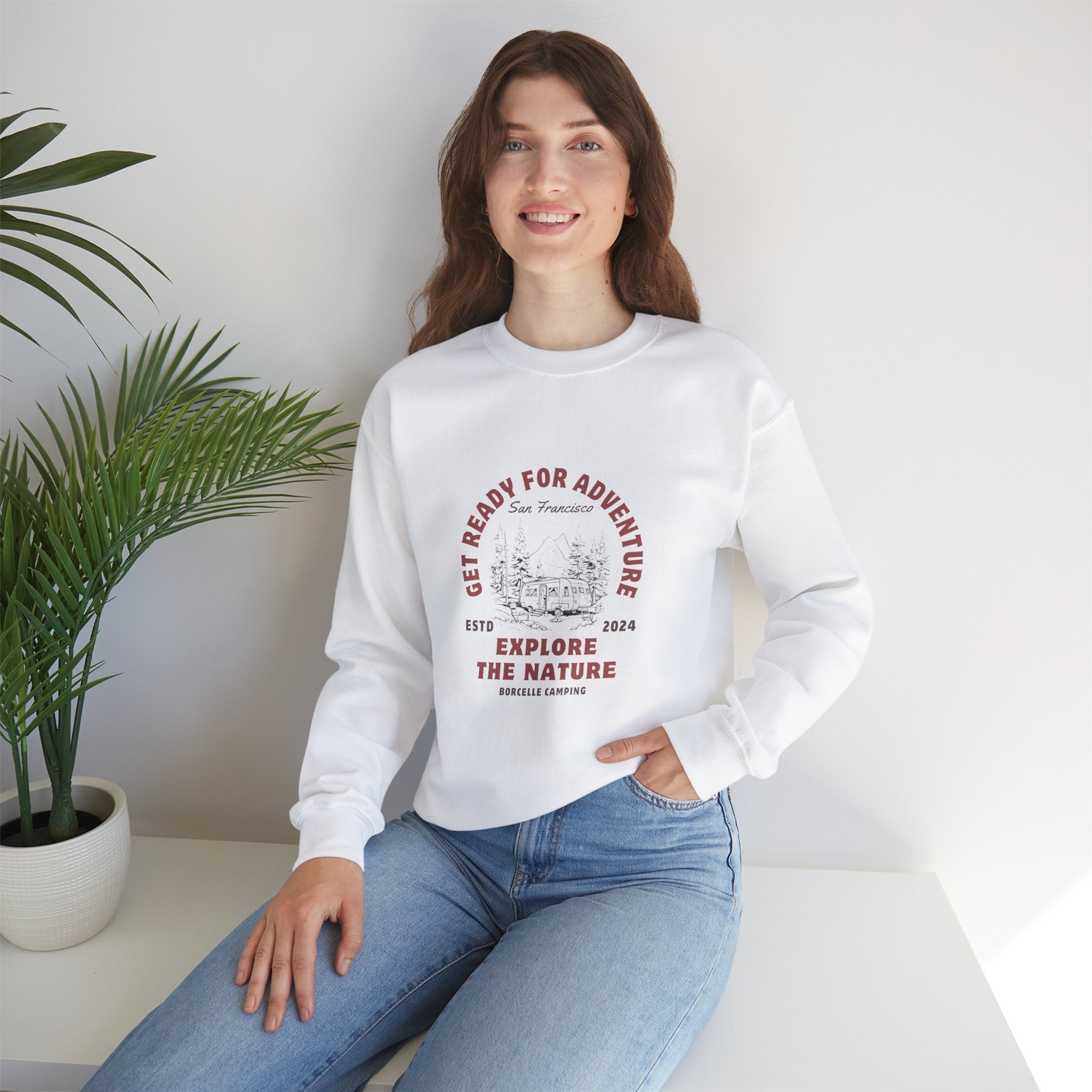 White Simple Quote Sweatshirt