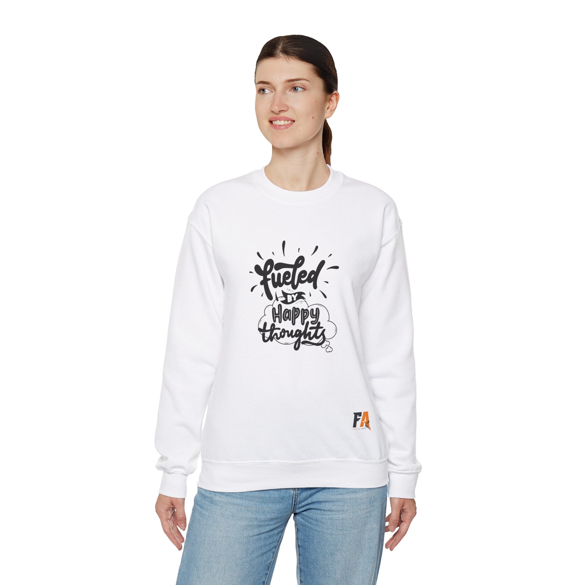 Yellow and White Background Minimalist Typography  Sweatshirt