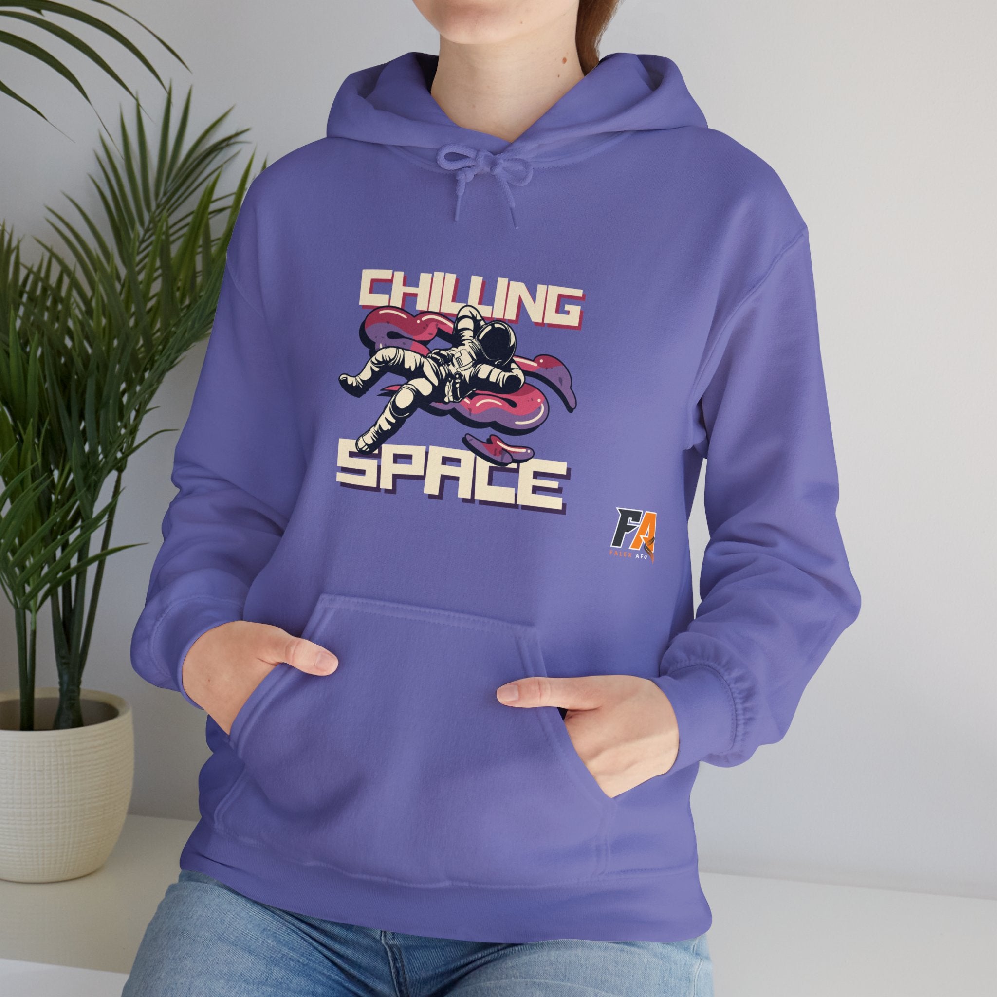 Purpel Pink Galaxy Dark and Trendy Retro Hoodie