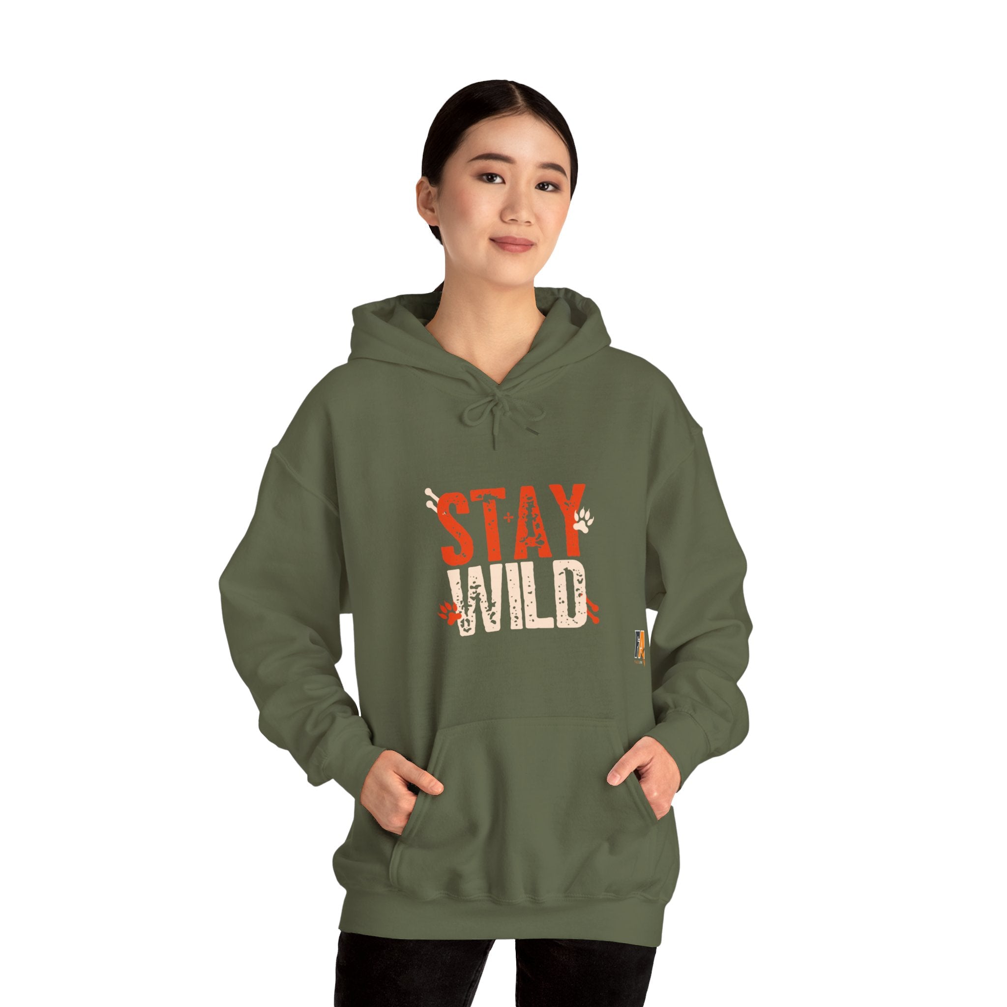 Orange & Cream Bold Stay Wild Hoodie